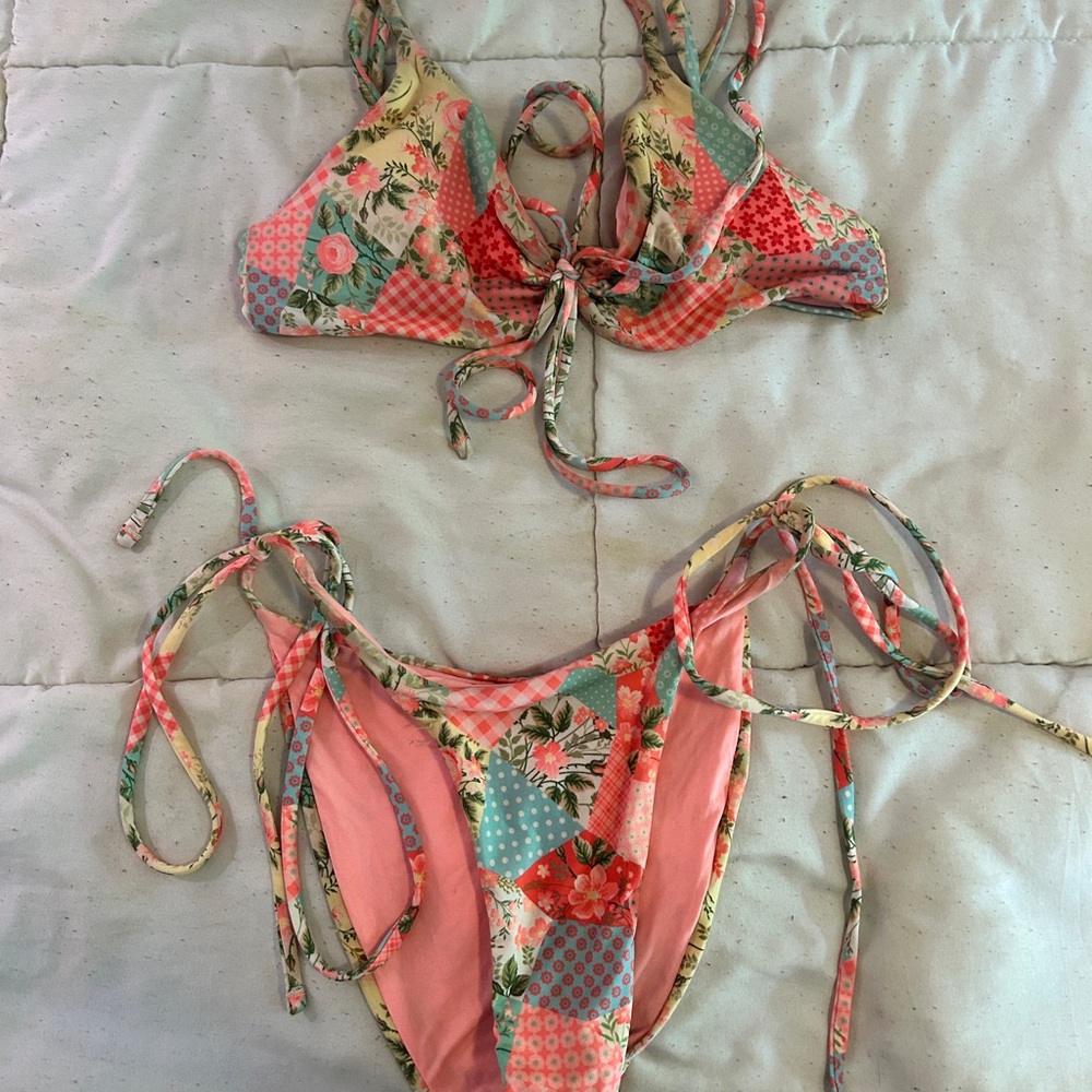 One One Swim Patchwork Bikini